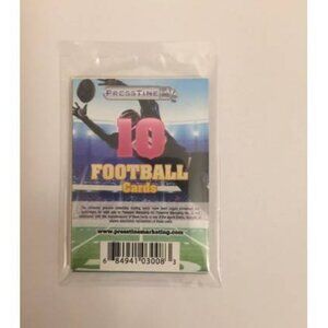 Presstine Football Cards 10 Cards Per Pack (MISC1)